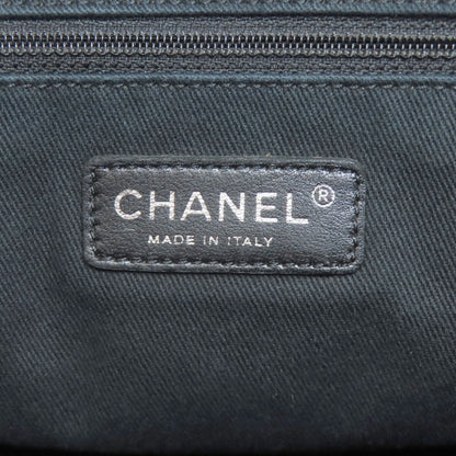 CHANEL シャネル ドーヴィル シルバー金具 トートバッグ キャンバス レディース 中古