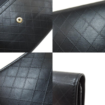 CHANEL シャネル カメリア マトラッセ 銀座限定 ゴールド金具 長財布（小銭入れあり） ラムスキン レディース 中古
