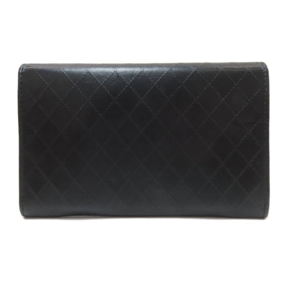 CHANEL シャネル カメリア マトラッセ 銀座限定 ゴールド金具 長財布（小銭入れあり） ラムスキン レディース 中古