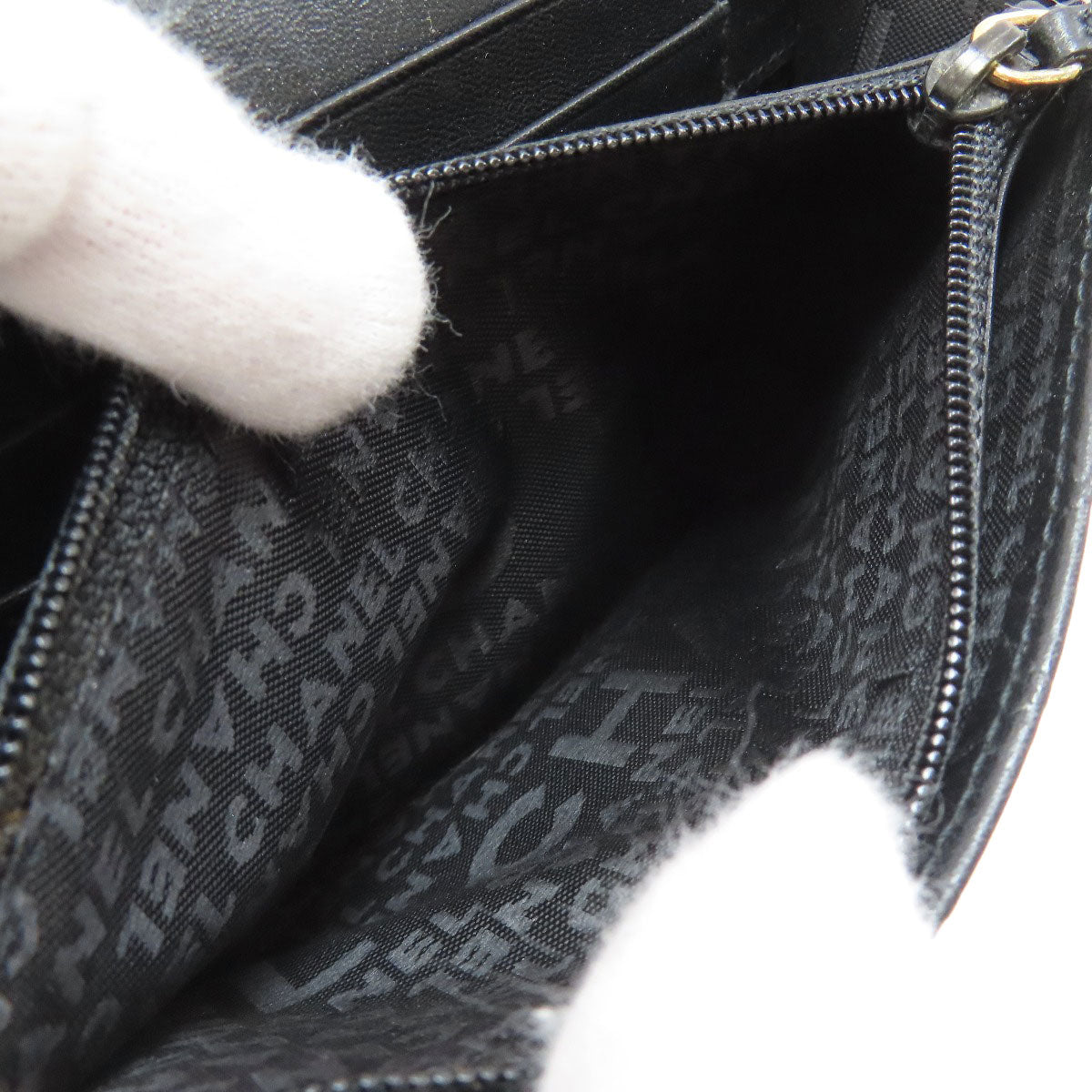 CHANEL シャネル カメリア マトラッセ 銀座限定 ゴールド金具 長財布（小銭入れあり） ラムスキン レディース 中古