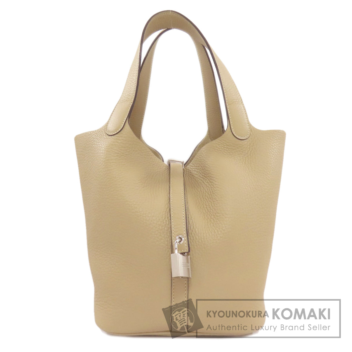 HERMES エルメス ピコタンロックMM シルバー金具 ハンドバッグ トリヨン レディース 中古