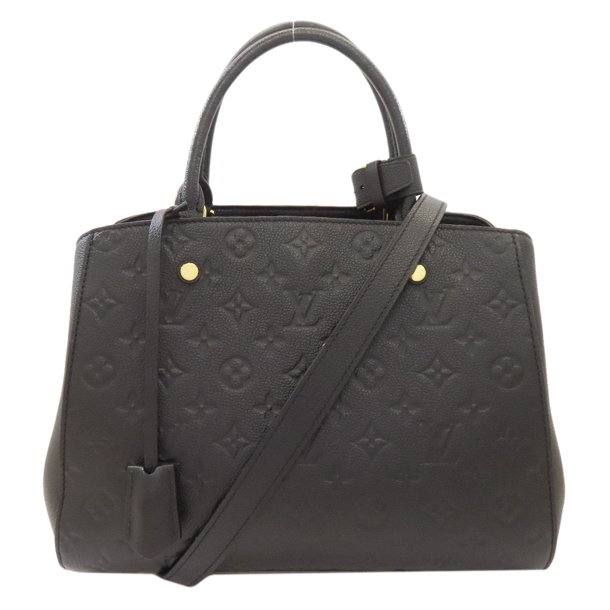 LOUIS VUITTON ルイヴィトン M41048 モンテーニュMM ハンドバッグ アンプラント レディース 中古