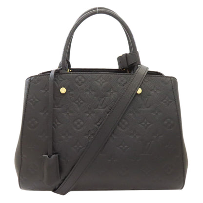 LOUIS VUITTON ルイヴィトン M41048 モンテーニュMM ハンドバッグ アンプラント レディース 中古
