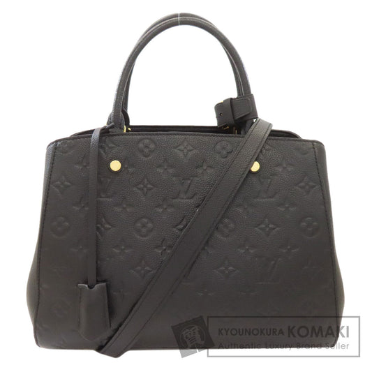 LOUIS VUITTON ルイヴィトン M41048 モンテーニュMM ハンドバッグ アンプラント レディース 中古