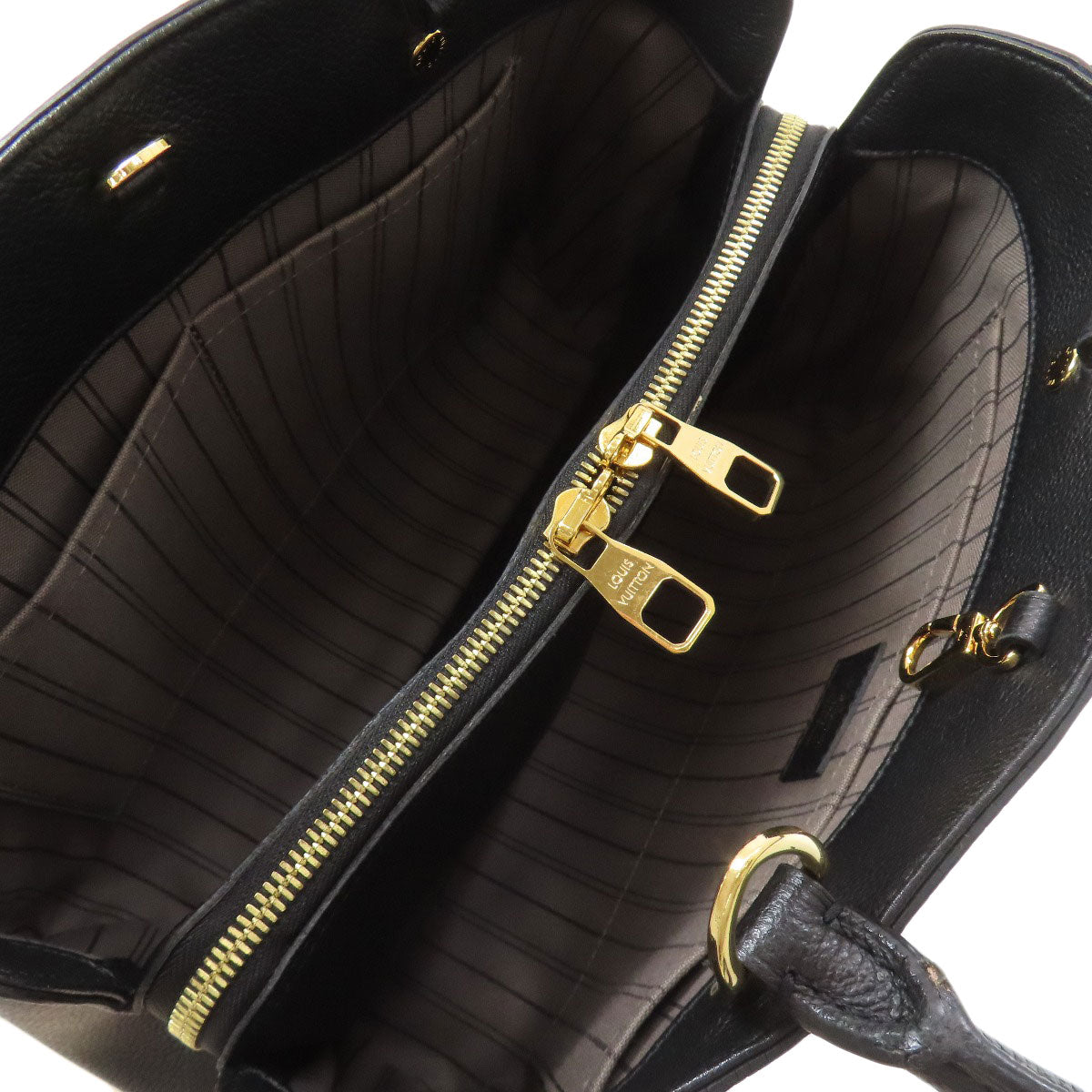 LOUIS VUITTON ルイヴィトン M41048 モンテーニュMM ハンドバッグ アンプラント レディース 中古
