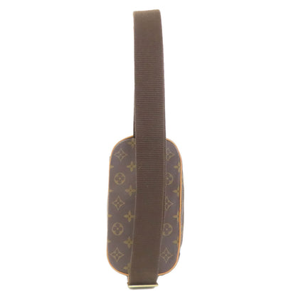 LOUIS VUITTON ルイヴィトン M51870 ポシェット ガンジュ ボディバッグ モノグラムキャンバス レディース 中古