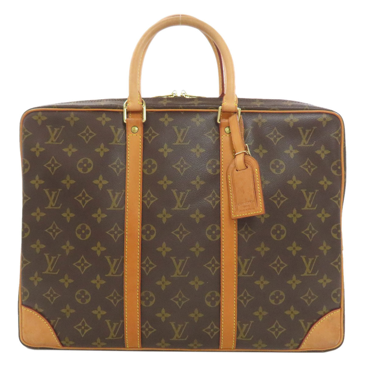 LOUIS VUITTON ルイヴィトン M53361 ポルトドキュマン・ヴォワヤージュ ビジネスバッグ モノグラムキャンバス メンズ 中古