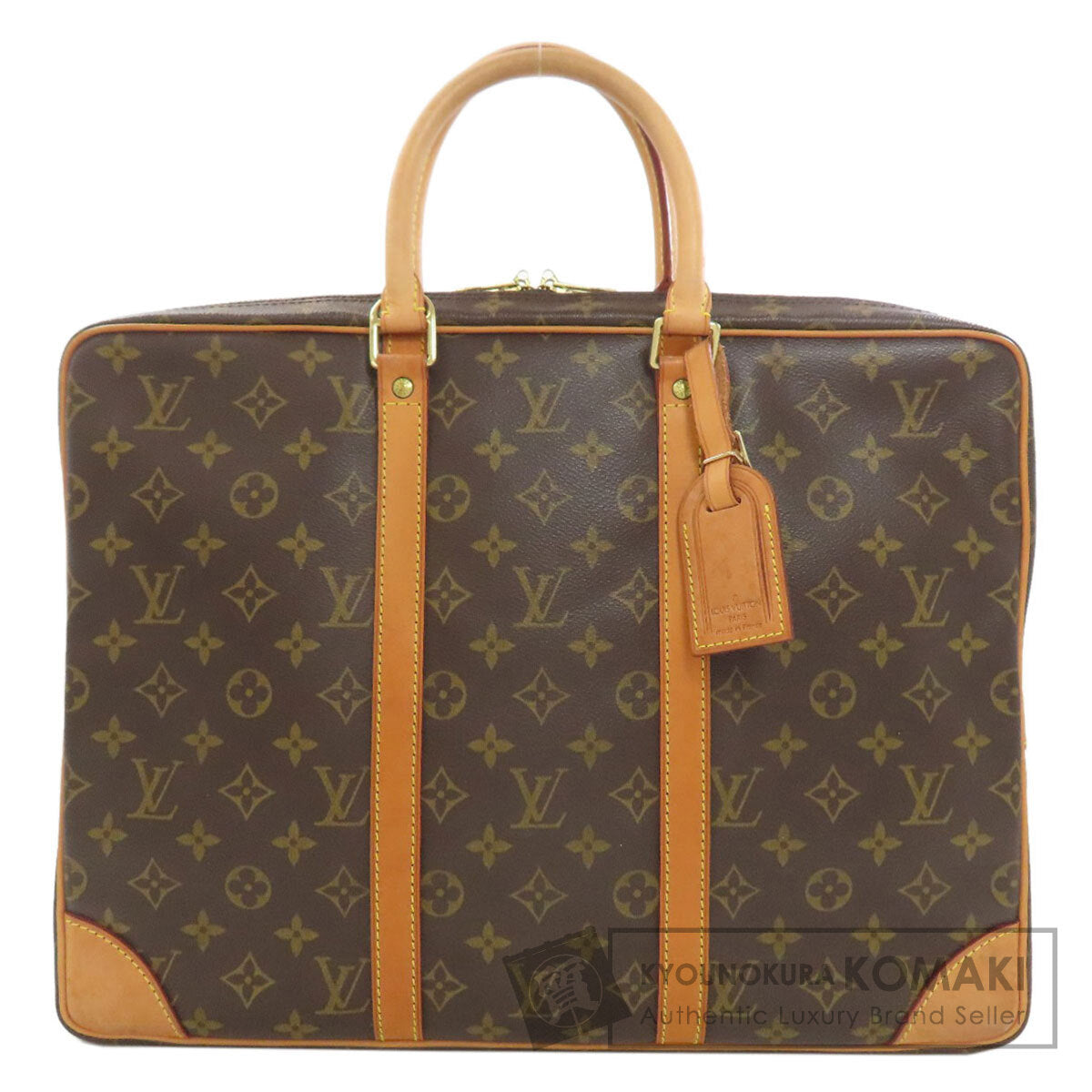 LOUIS VUITTON ルイヴィトン M53361 ポルトドキュマン・ヴォワヤージュ ビジネスバッグ モノグラムキャンバス メンズ 中古