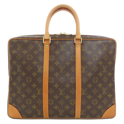 LOUIS VUITTON ルイヴィトン M53361 ポルトドキュマン・ヴォワヤージュ ビジネスバッグ モノグラムキャンバス メンズ 中古