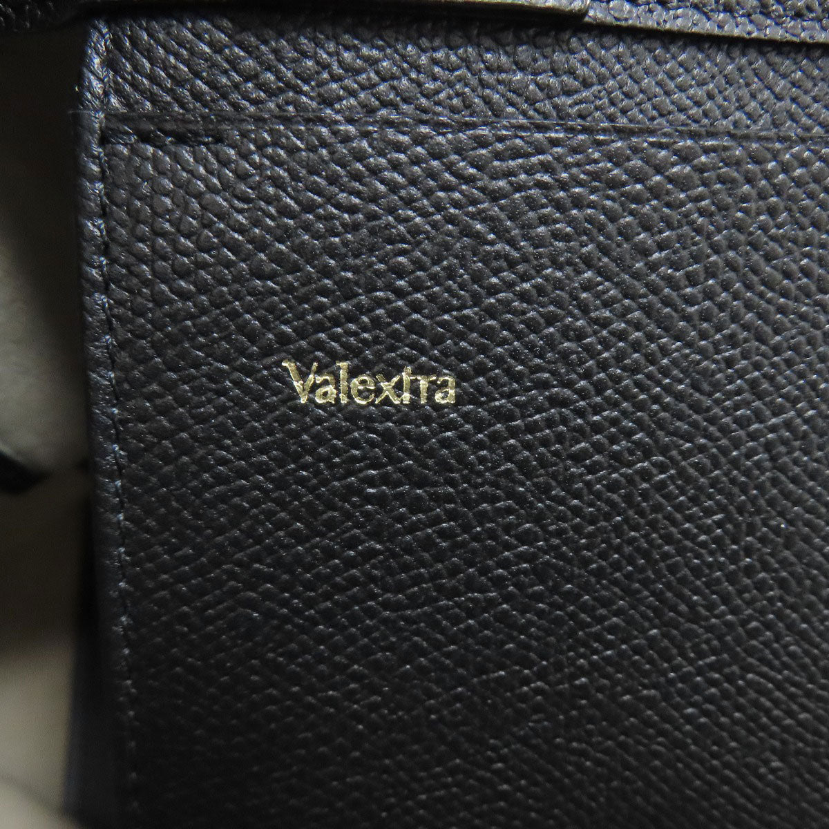 Valextra ヴァレクストラ ボーダー トートバッグ キャンバス レディース 中古