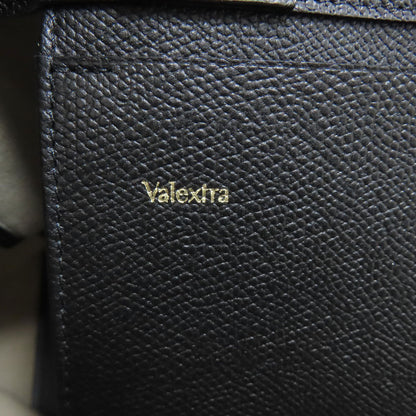 Valextra ヴァレクストラ ボーダー トートバッグ キャンバス レディース 中古