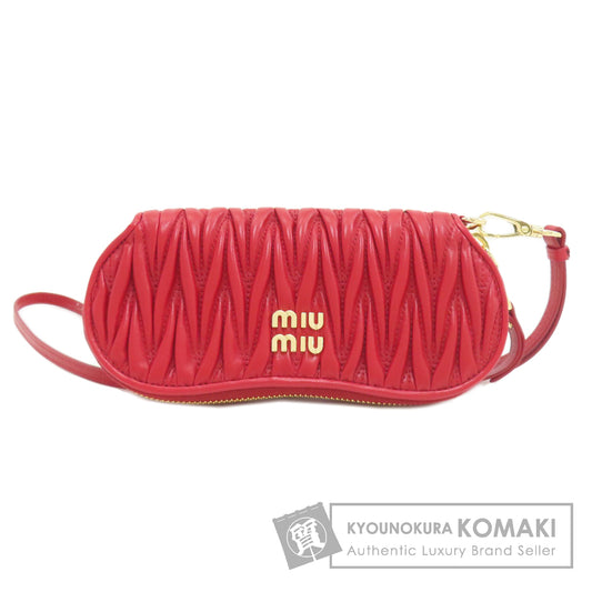 【決算セール】MIUMIU ミュウミュウ マテラッセ アクセサリーポーチ レザー レディース 中古