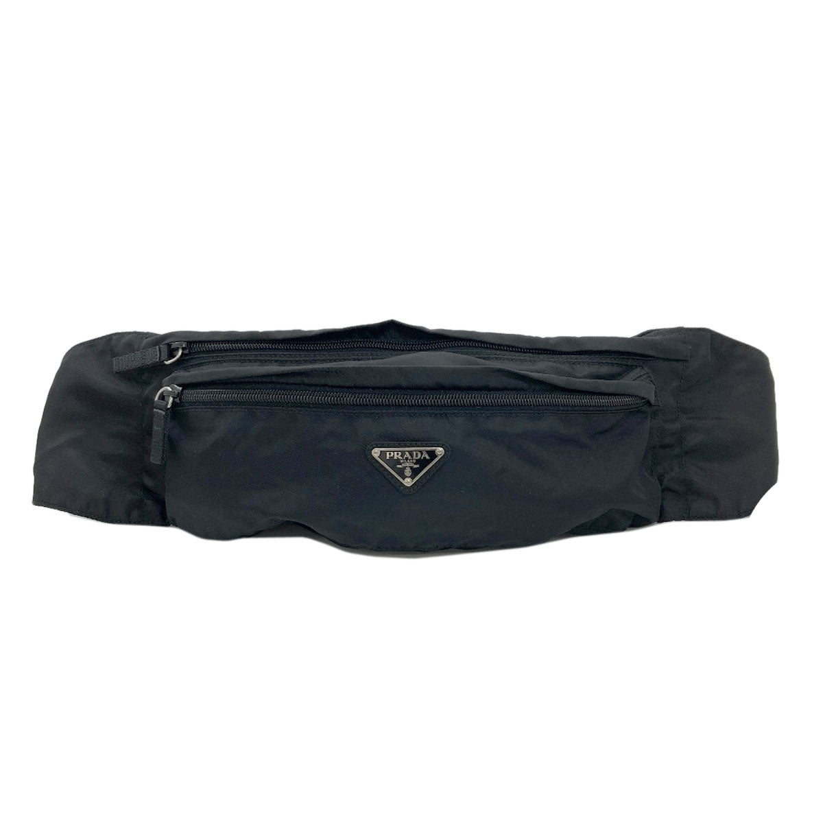 PRADA プラダ ロゴ金具 ボディバッグ ナイロン レディース 中古