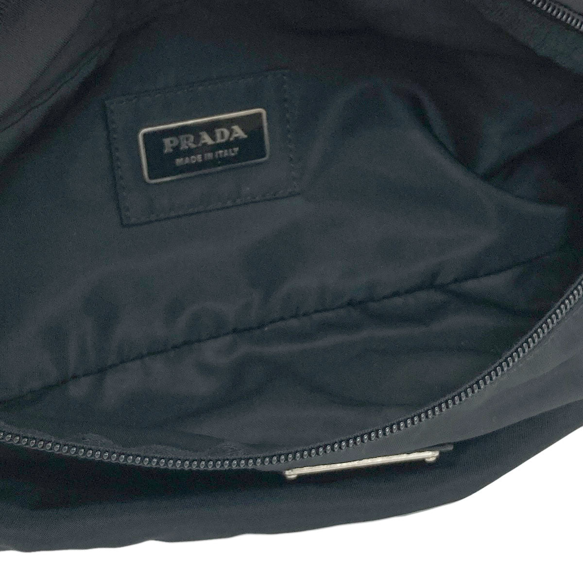 PRADA プラダ ロゴ金具 ボディバッグ ナイロン レディース 中古