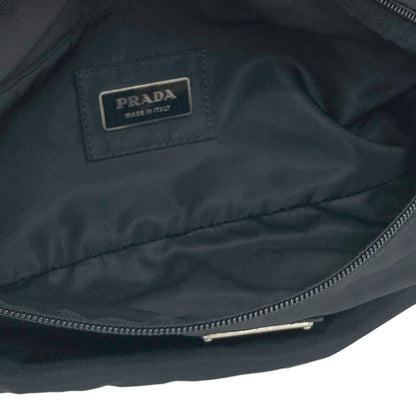 PRADA プラダ ロゴ金具 ボディバッグ ナイロン レディース 中古
