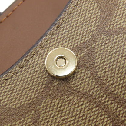 COACH コーチ C7397 サウス フォーン シグネチャー ショルダーバッグ PVC レディース 中古
