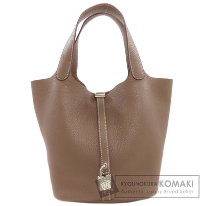HERMES エルメス ピコタンロックMM エトープ シルバー金具 ハンドバッグ トリヨン レディース 中古