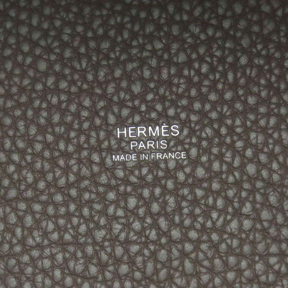 HERMES エルメス ピコタンロックMM エトープ シルバー金具 ハンドバッグ トリヨン レディース 中古
