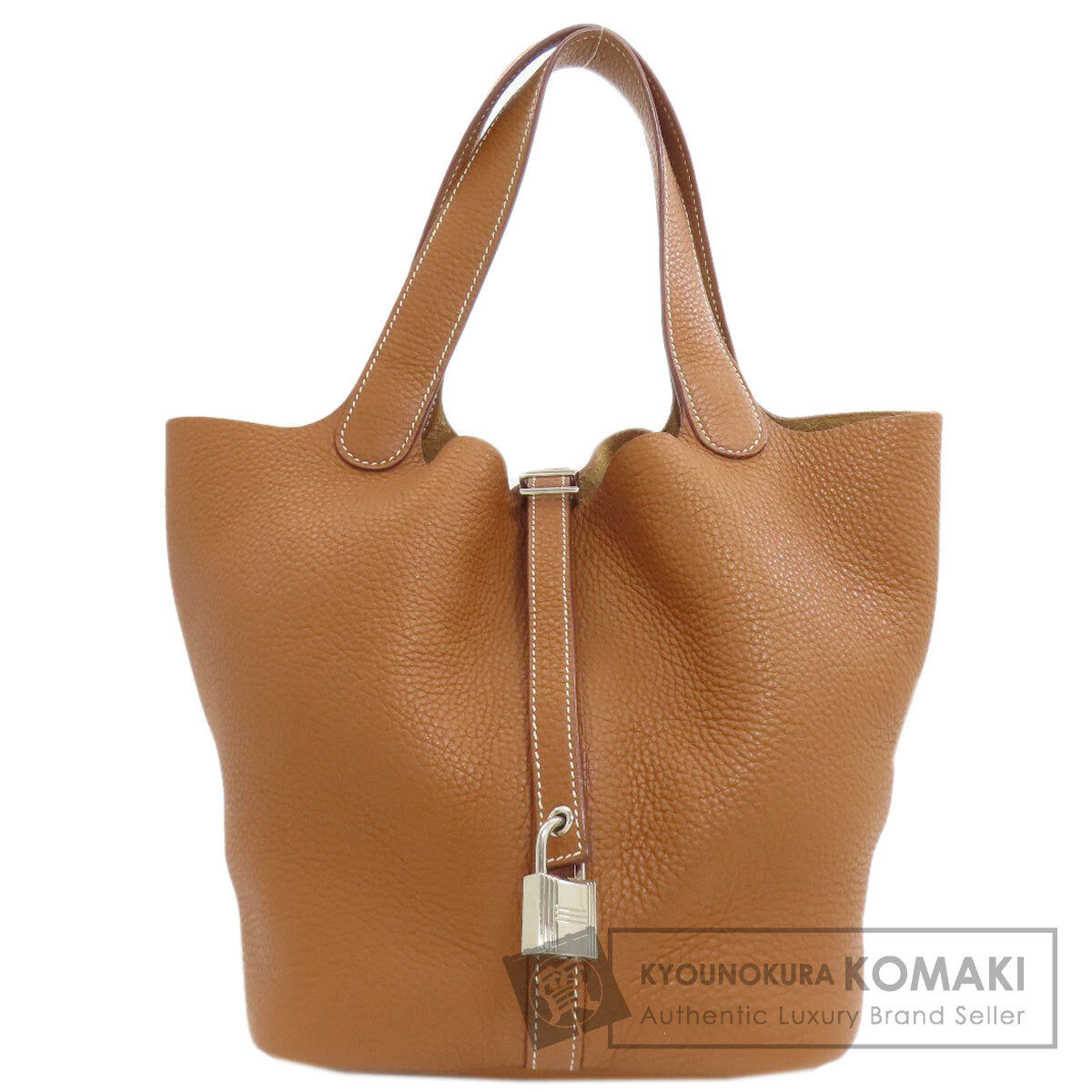 HERMES エルメス ピコタンロックMM シルバー金具 ハンドバッグ トリヨン レディース 中古