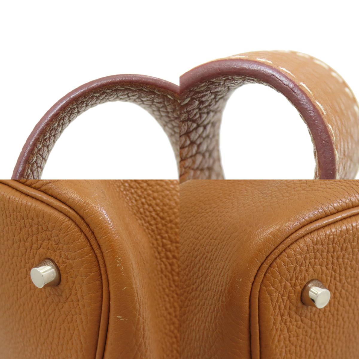 HERMES エルメス ピコタンロックMM シルバー金具 ハンドバッグ トリヨン レディース 中古