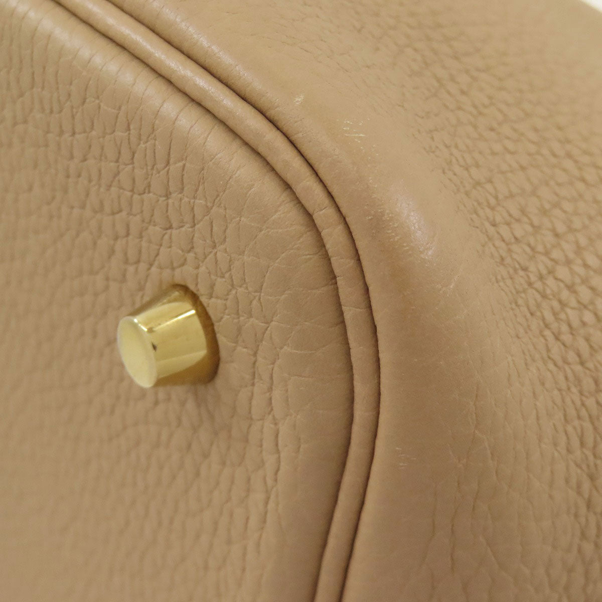 HERMES エルメス ピコタンロックMM トレンチ ゴールド金具 ハンドバッグ トリヨン レディース 中古