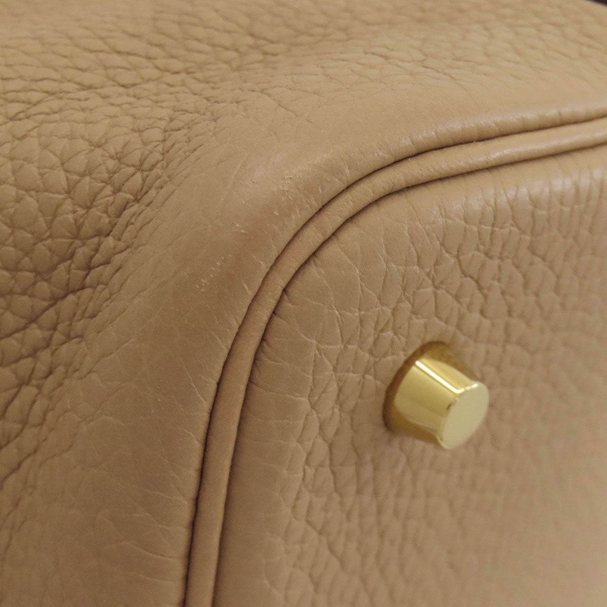 HERMES エルメス ピコタンロックMM トレンチ ゴールド金具 ハンドバッグ トリヨン レディース 中古
