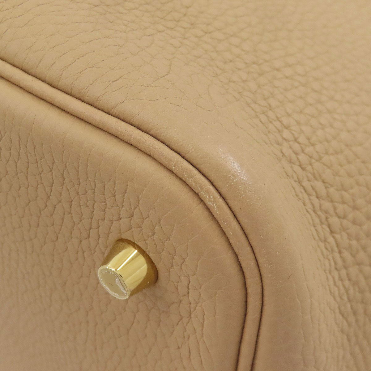 HERMES エルメス ピコタンロックMM トレンチ ゴールド金具 ハンドバッグ トリヨン レディース 中古