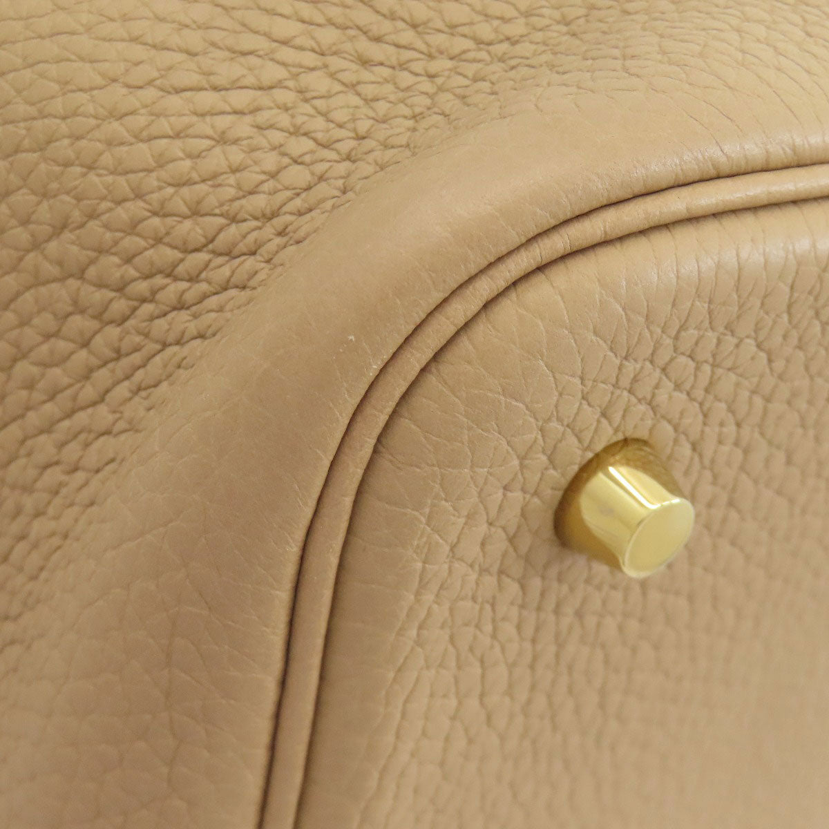 HERMES エルメス ピコタンロックMM トレンチ ゴールド金具 ハンドバッグ トリヨン レディース 中古