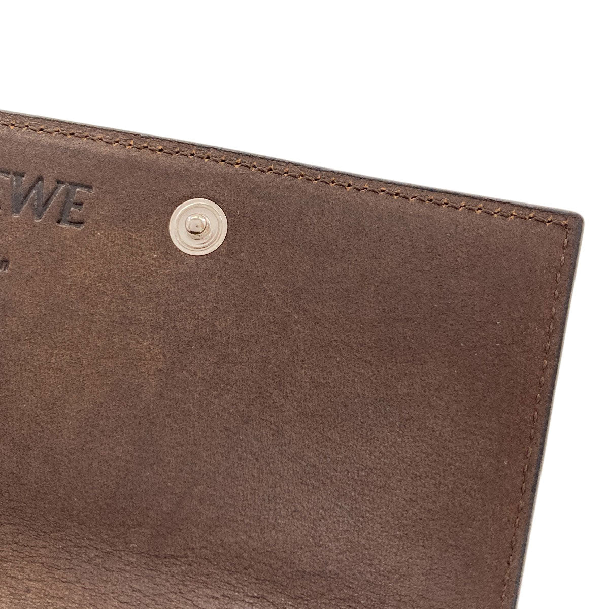 LOEWE ロエベ アナグラム カードケース カーフ レディース 中古