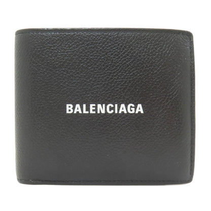 BALENCIAGA バレンシアガ 594315 ロゴ 二つ折り財布（小銭入れあり） レザー メンズ 中古