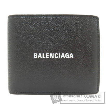 BALENCIAGA バレンシアガ 594315 ロゴ 二つ折り財布（小銭入れあり） レザー メンズ 中古