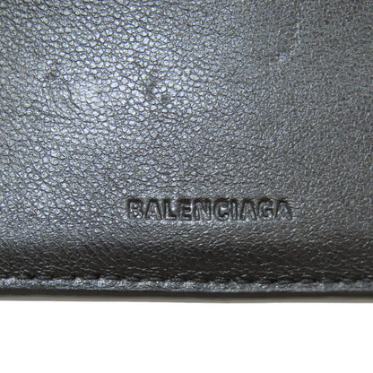 BALENCIAGA バレンシアガ 594315 ロゴ 二つ折り財布（小銭入れあり） レザー メンズ 中古