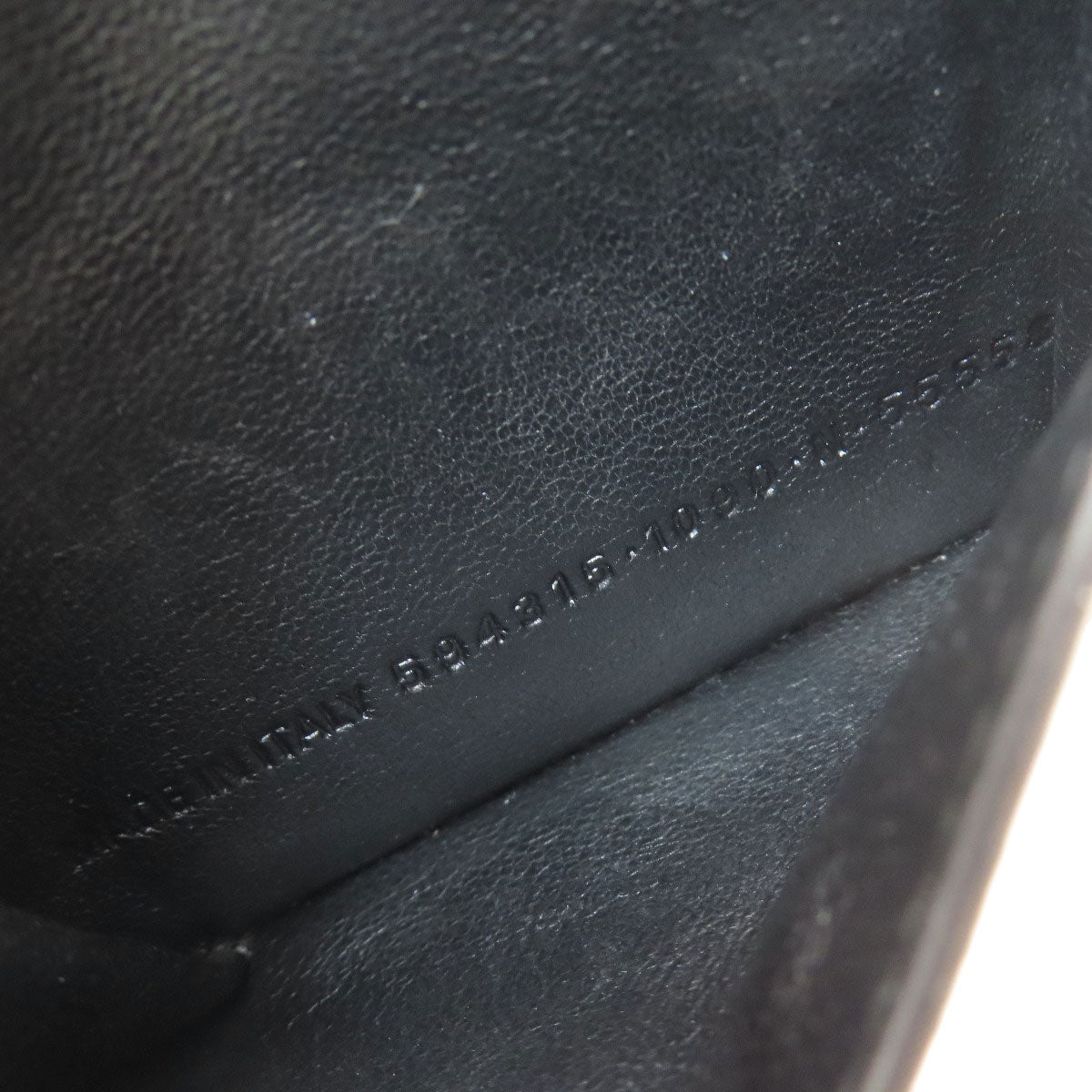 BALENCIAGA バレンシアガ 594315 ロゴ 二つ折り財布（小銭入れあり） レザー メンズ 中古