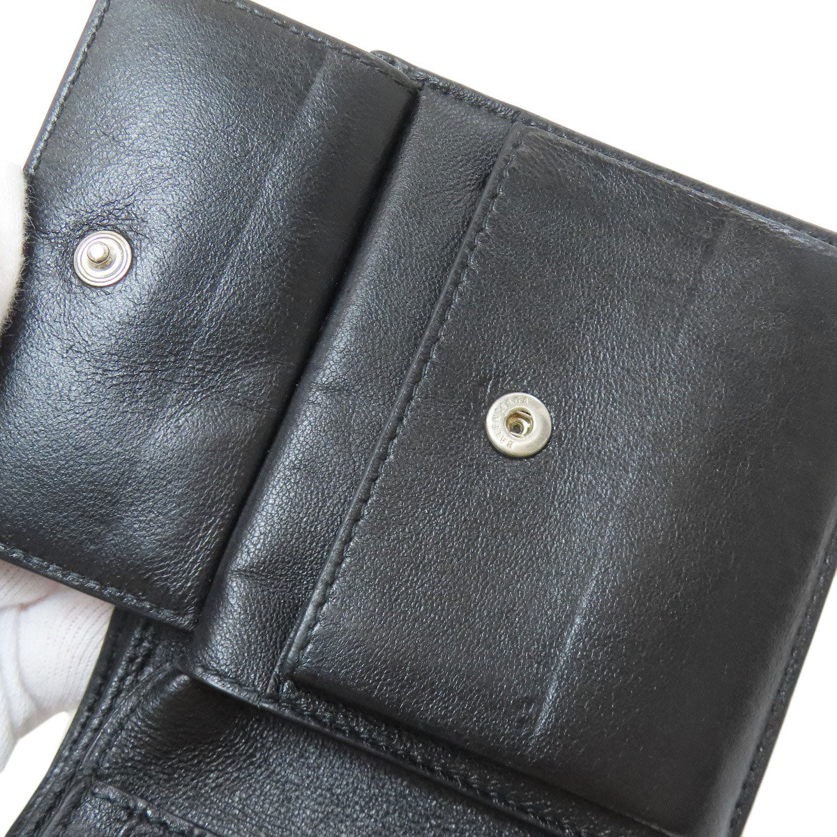 BALENCIAGA バレンシアガ 594315 ロゴ 二つ折り財布（小銭入れあり） レザー メンズ 中古