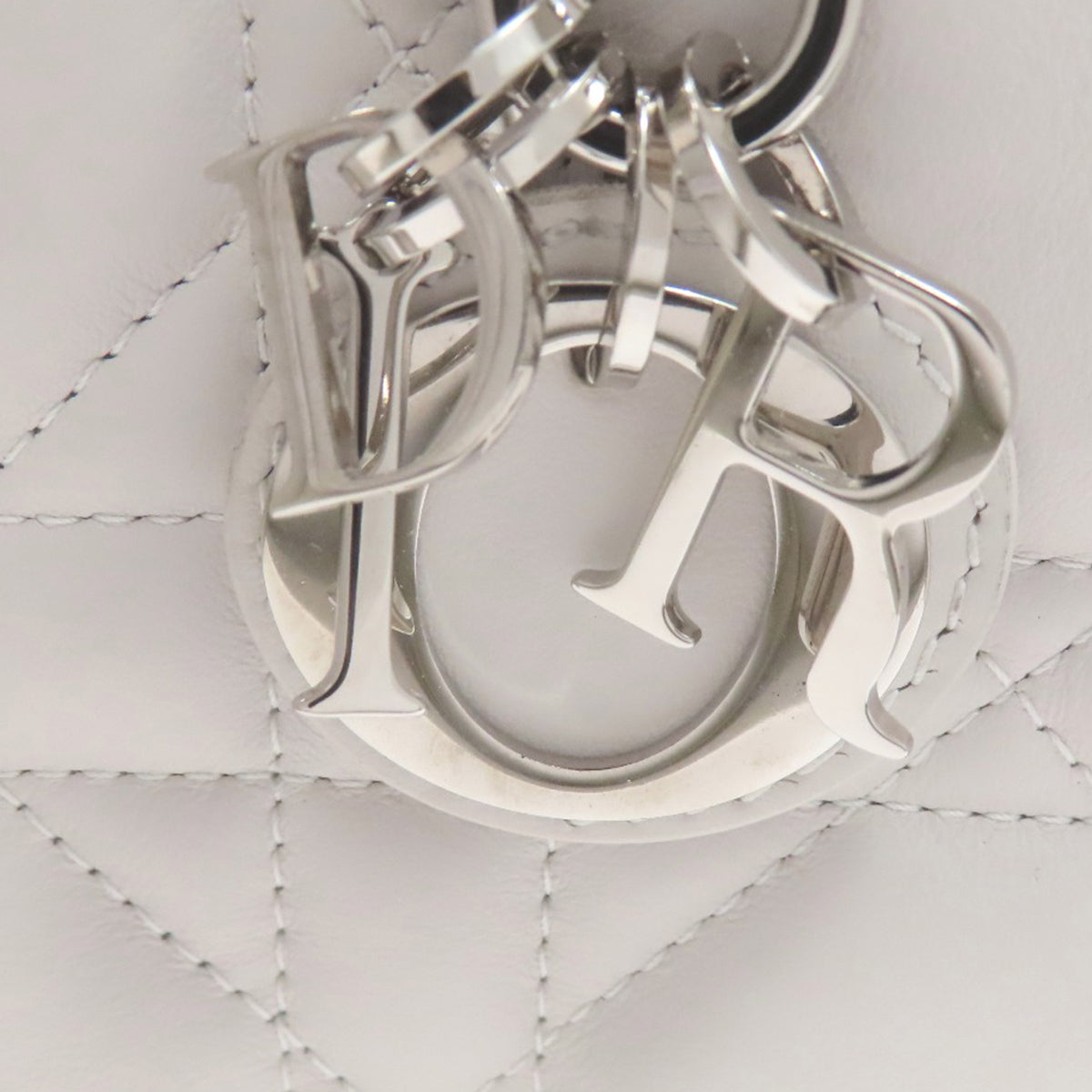 CHRISTIAN DIOR クリスチャンディオール ブックトート ミニ マクロ カナージュ 2WAY ハンドバッグ カーフ レディース 中古