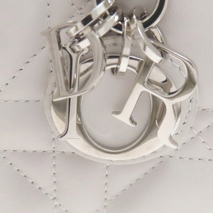 CHRISTIAN DIOR クリスチャンディオール ブックトート ミニ マクロ カナージュ 2WAY ハンドバッグ カーフ レディース 中古