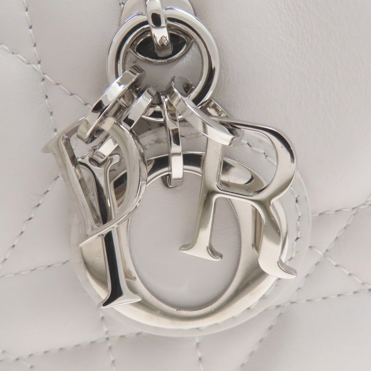 CHRISTIAN DIOR クリスチャンディオール ブックトート ミニ マクロ カナージュ 2WAY ハンドバッグ カーフ レディース 中古