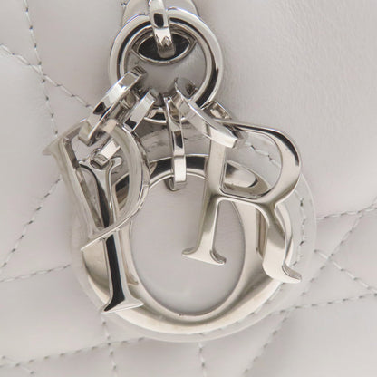 CHRISTIAN DIOR クリスチャンディオール ブックトート ミニ マクロ カナージュ 2WAY ハンドバッグ カーフ レディース 中古