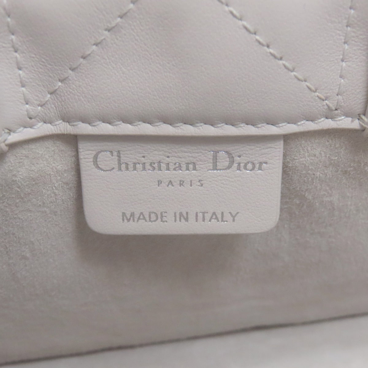 CHRISTIAN DIOR クリスチャンディオール ブックトート ミニ マクロ カナージュ 2WAY ハンドバッグ カーフ レディース 中古