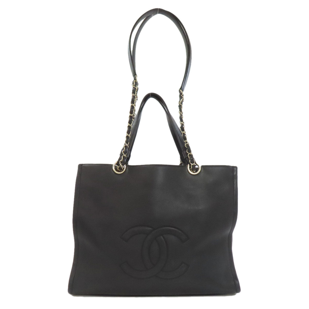 CHANEL シャネル ココマーク ゴールド金具 2WAY ハンドバッグ カーフ レディース 中古
