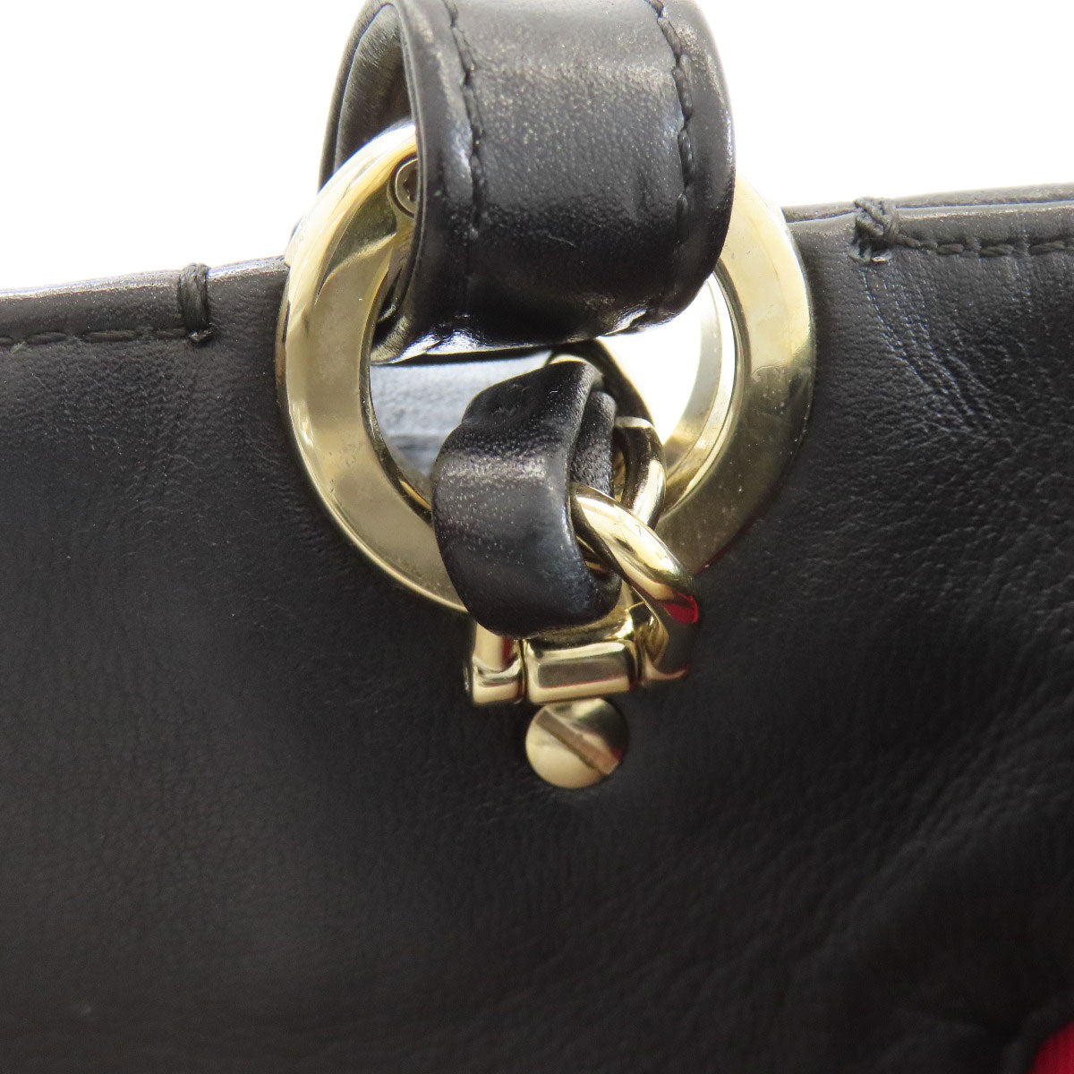 CHANEL シャネル ココマーク ゴールド金具 2WAY ハンドバッグ カーフ レディース 中古