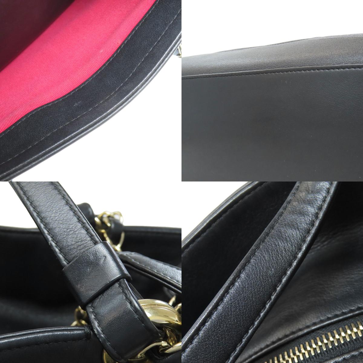 CHANEL シャネル ココマーク ゴールド金具 2WAY ハンドバッグ カーフ レディース 中古