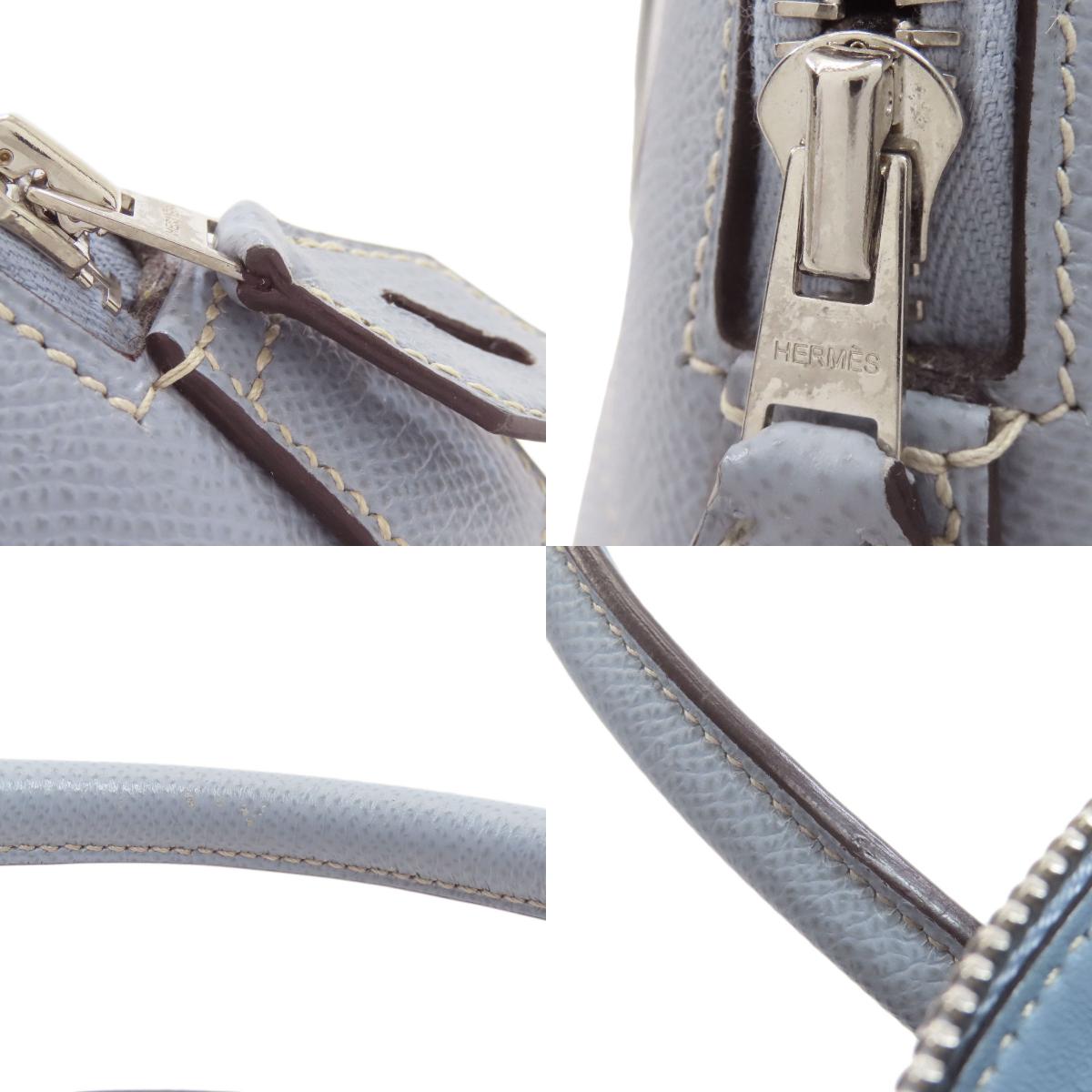 HERMES エルメス ボリード37 シルバー金具 ハンドバッグ エプソン レディース 中古