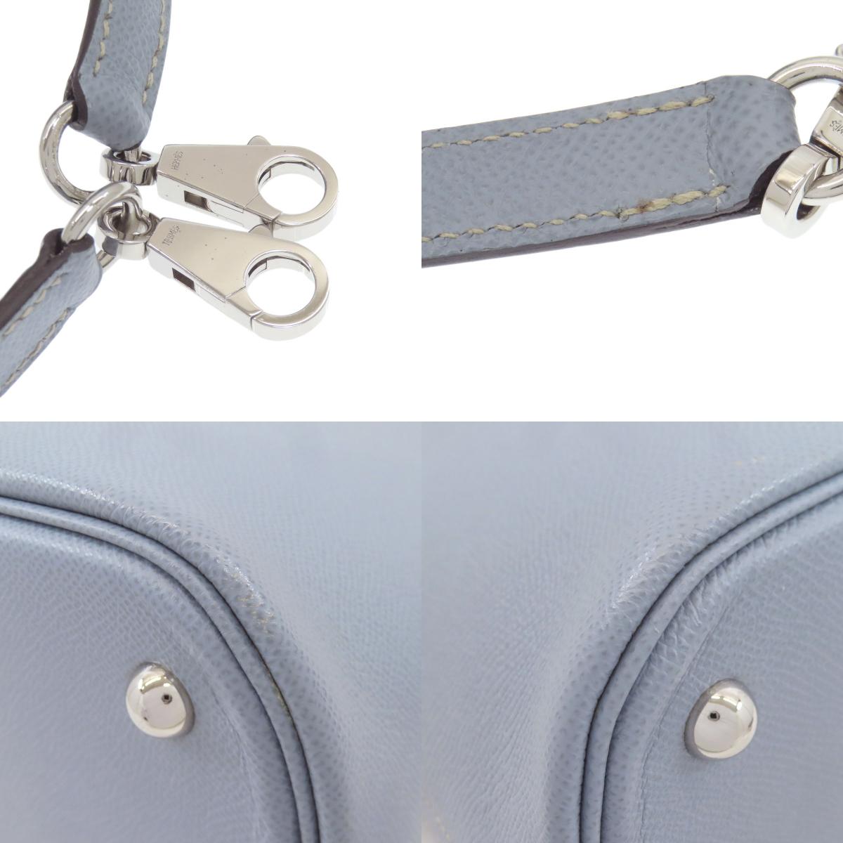 HERMES エルメス ボリード37 シルバー金具 ハンドバッグ エプソン レディース 中古