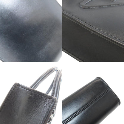 PRADA プラダ 1BA333 エンボスロゴ 2WAY ハンドバッグ ソフトカーフ レディース 中古