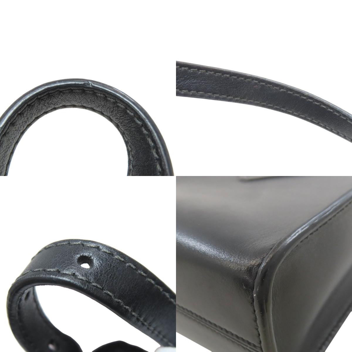 PRADA プラダ 1BA333 エンボスロゴ 2WAY ハンドバッグ ソフトカーフ レディース 中古