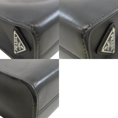 PRADA プラダ 1BA333 エンボスロゴ 2WAY ハンドバッグ ソフトカーフ レディース 中古