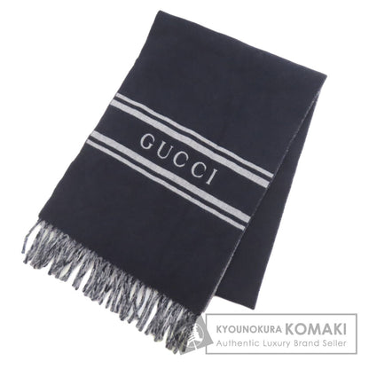 GUCCI グッチ 795304 ロゴ マフラー カシミヤ レディース 中古