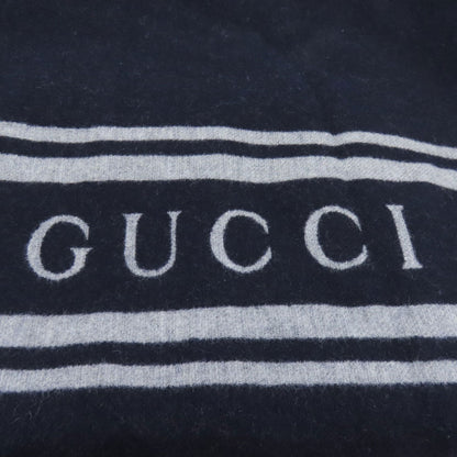 GUCCI グッチ 795304 ロゴ マフラー カシミヤ レディース 中古