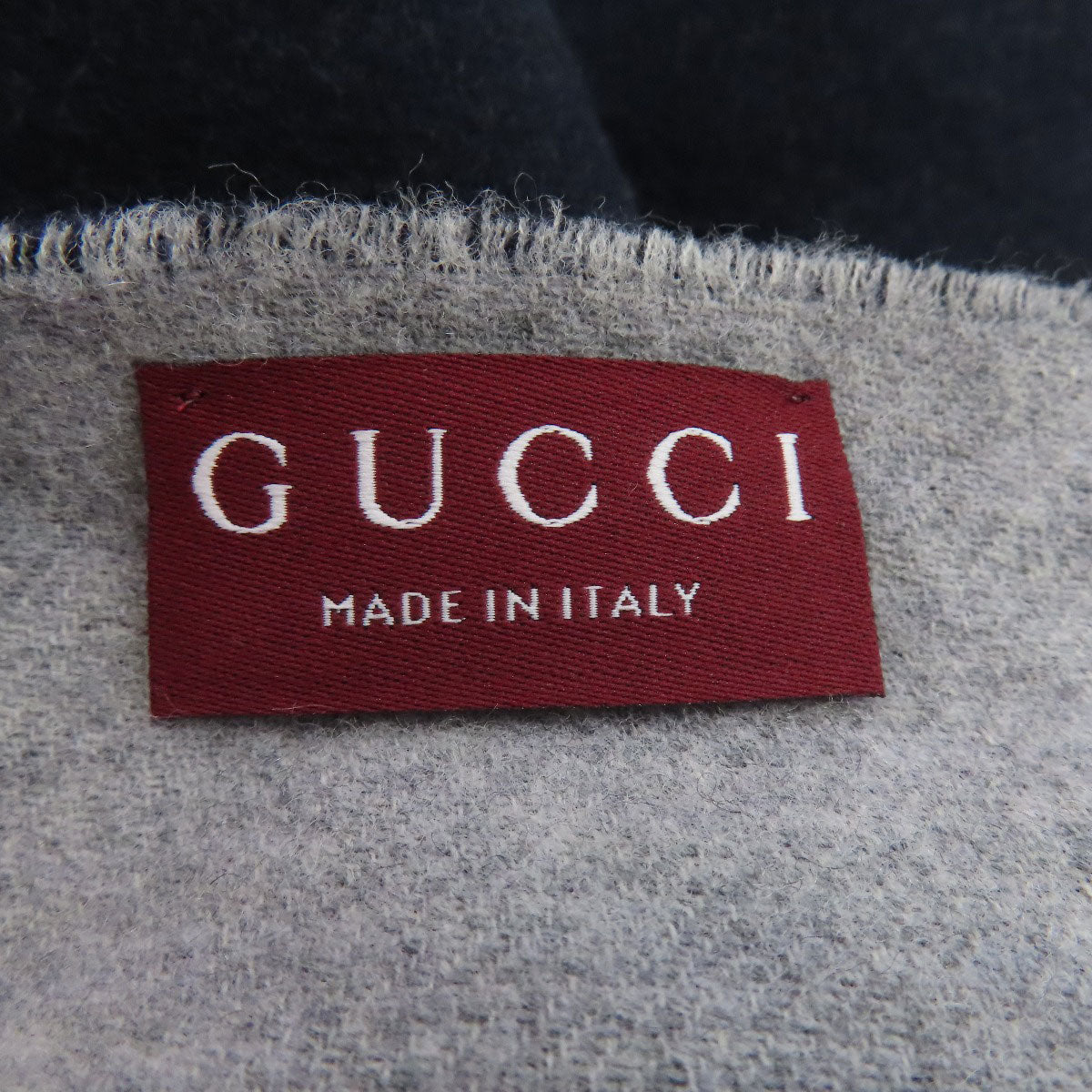 GUCCI グッチ 795304 ロゴ マフラー カシミヤ レディース 中古